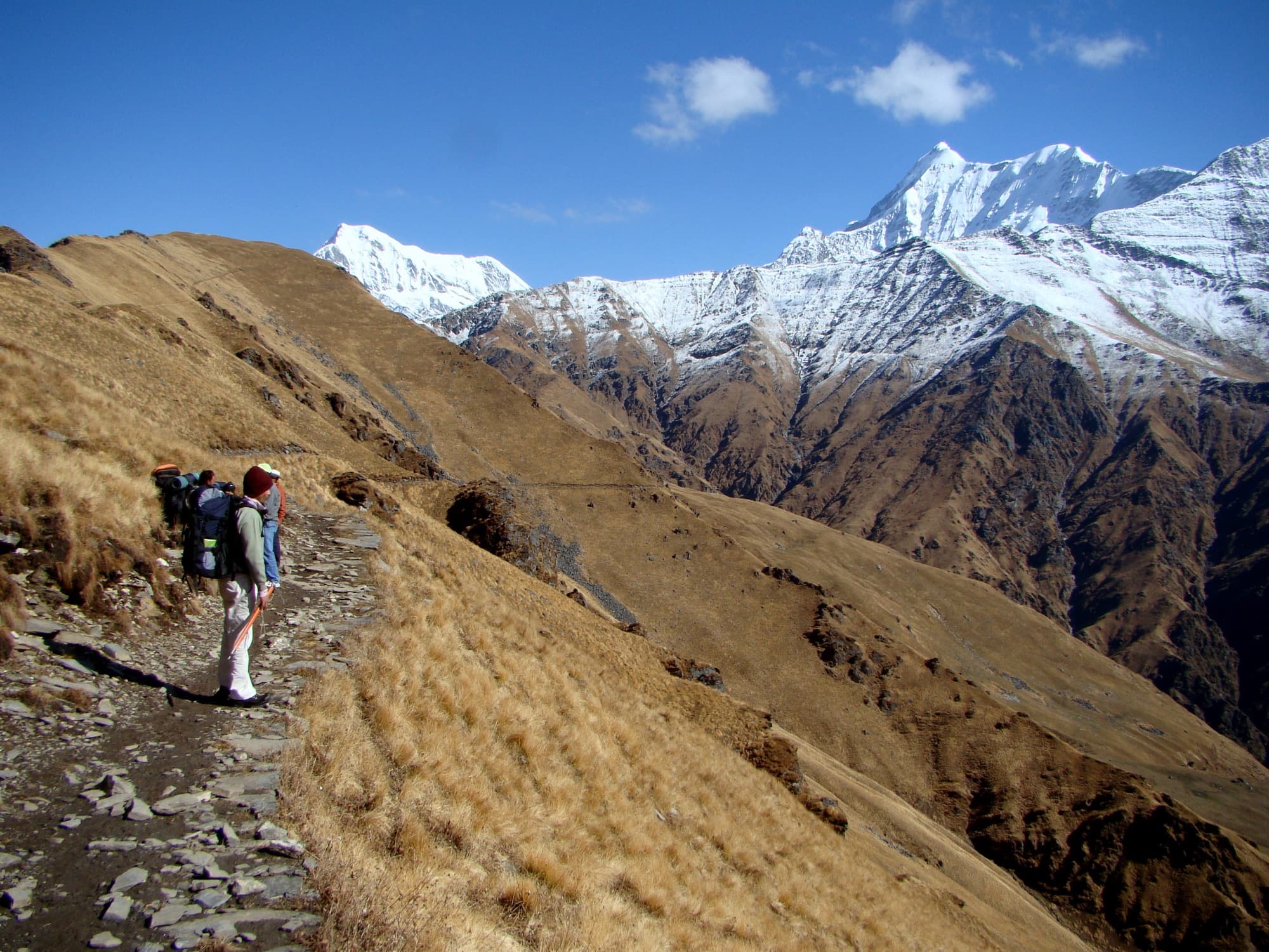 Trishul and Nanda Ghunti from the high meadows east of Wan